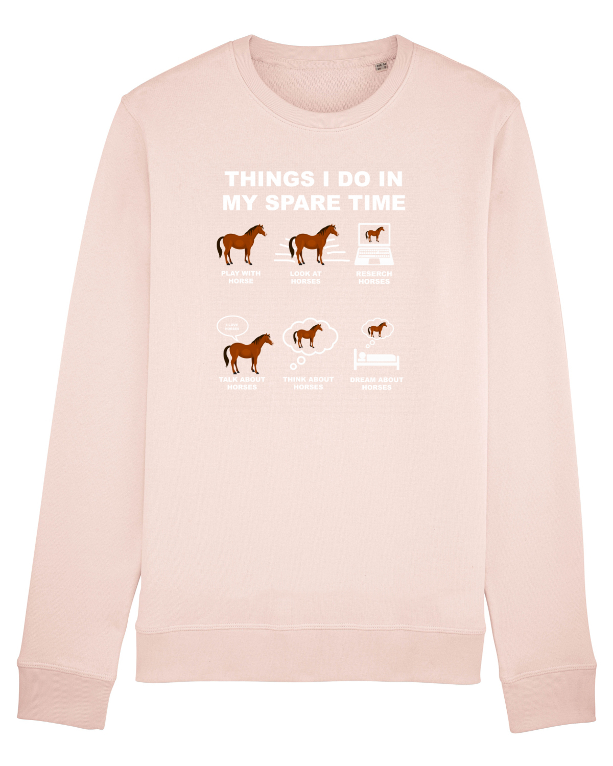 Bluză mânecă lungă Unisex Rise Candy Pink