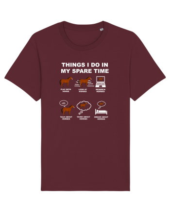 HORSES Burgundy