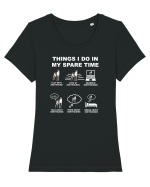 GREYHOUNDS Tricou mânecă scurtă guler larg fitted Damă Expresser