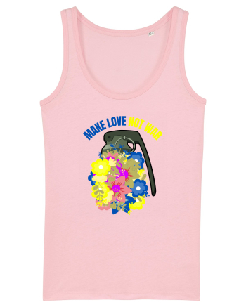 Make Love Not War Cotton Pink