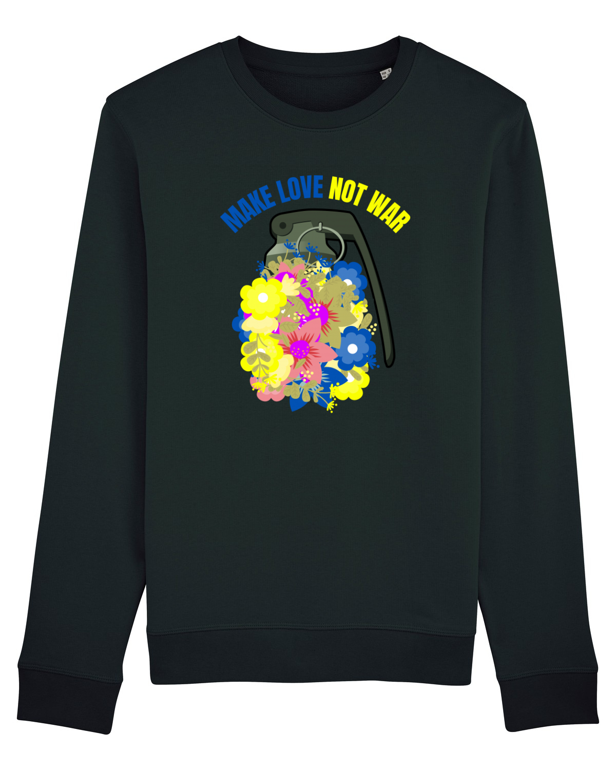 Bluză mânecă lungă Unisex Rise Black
