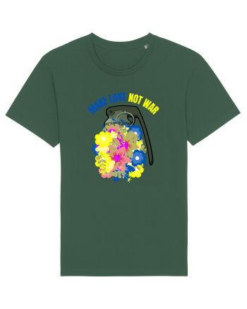 Make Love Not War Bottle Green