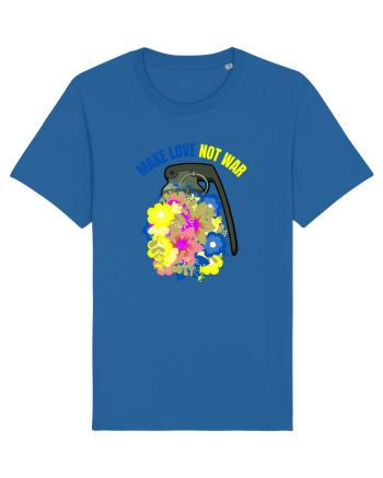 Make Love Not War Royal Blue
