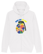 Make Love Not War Hanorac cu fermoar Unisex Connector