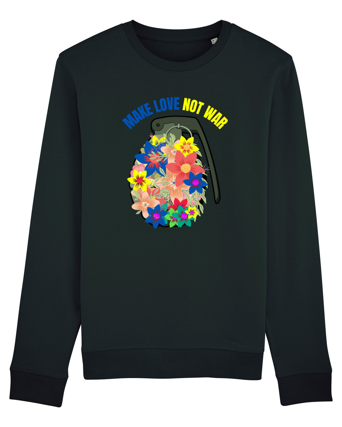 Bluză mânecă lungă Unisex Rise Black