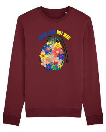 Make Love Not War Burgundy