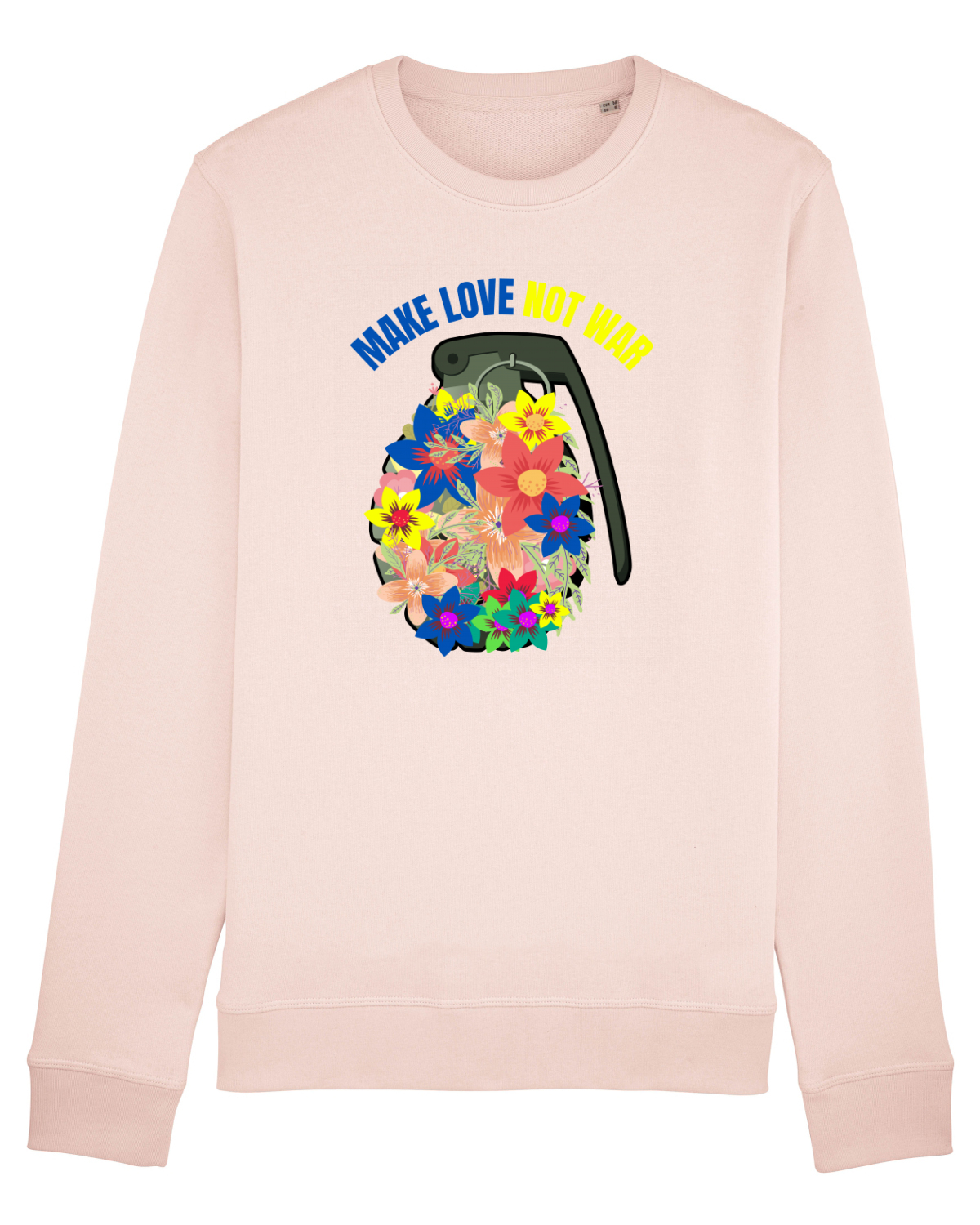 Bluză mânecă lungă Unisex Rise Candy Pink