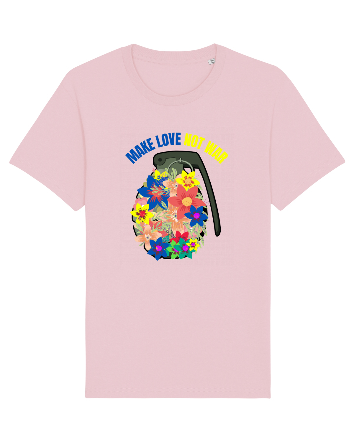 Tricou mânecă scurtă Unisex Rocker Cotton Pink