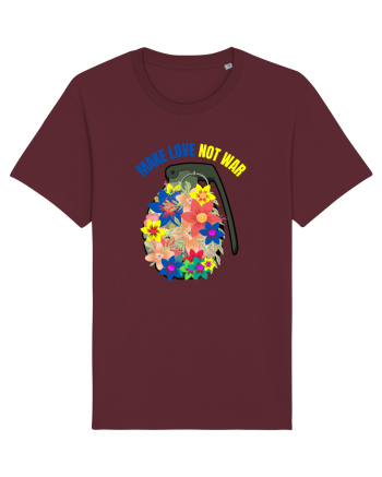 Make Love Not War Burgundy