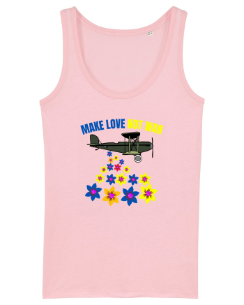 Make Love Not War Cotton Pink