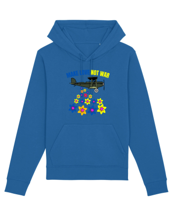 Make Love Not War Royal Blue