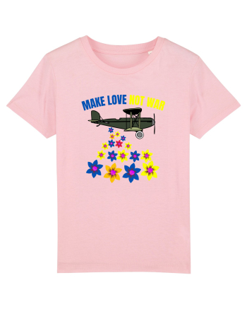 Make Love Not War Cotton Pink