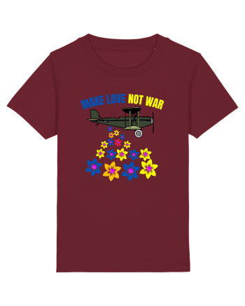 Make Love Not War Burgundy