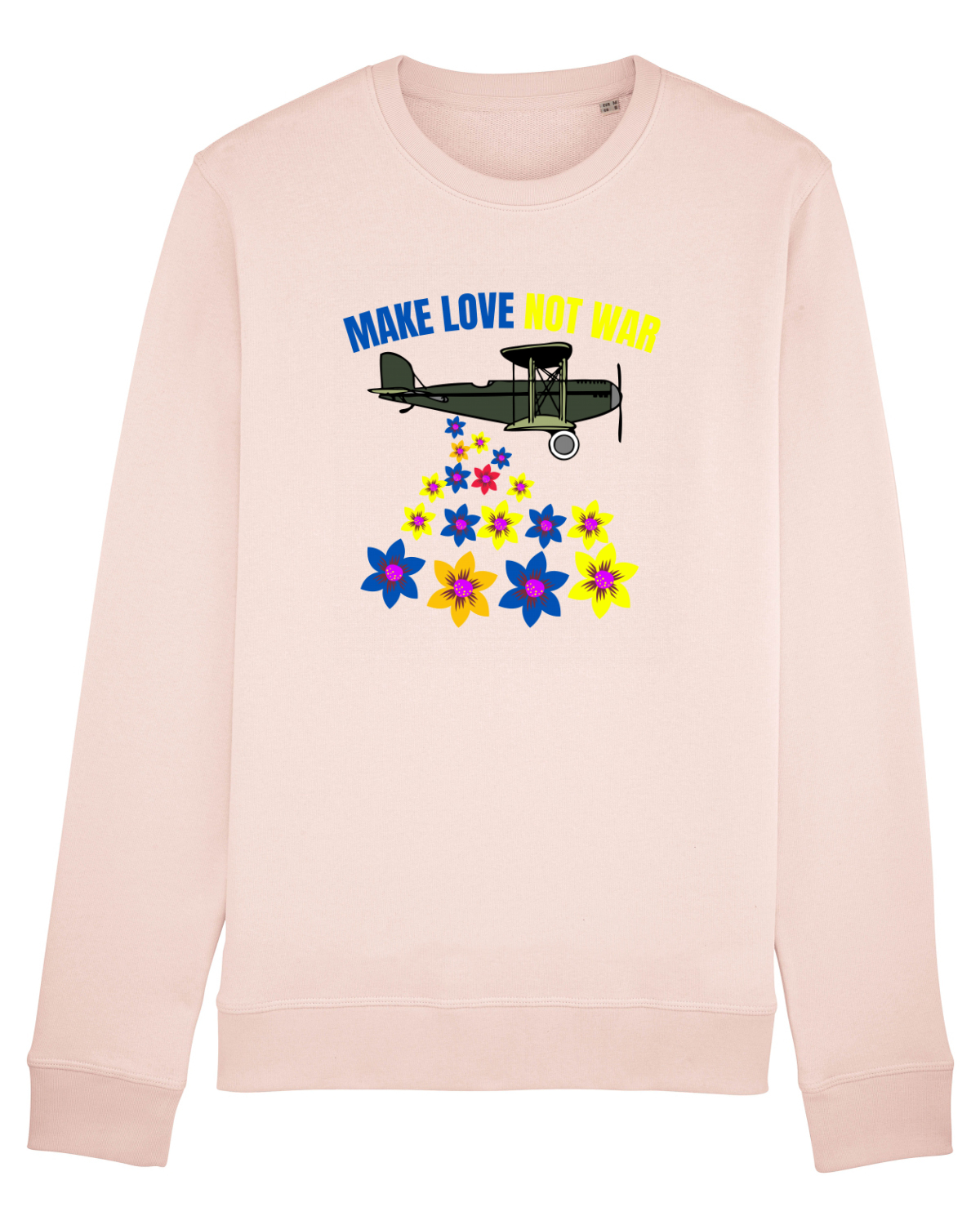 Bluză mânecă lungă Unisex Rise Candy Pink