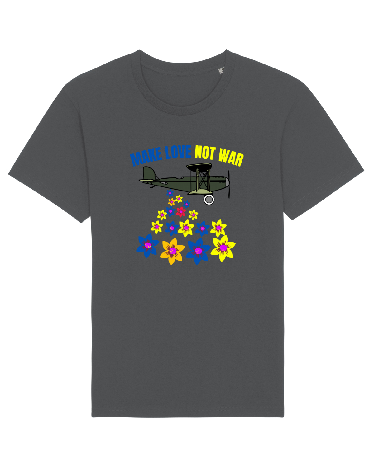 Tricou mânecă scurtă Unisex Rocker Anthracite