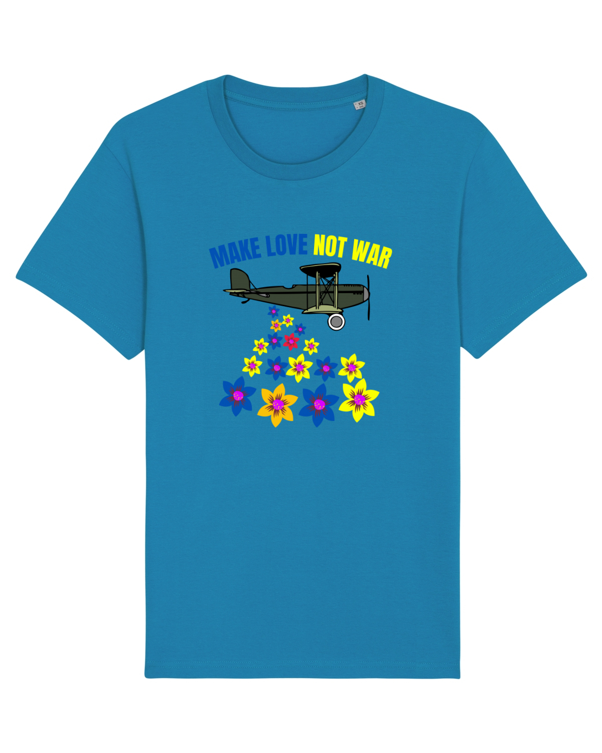 Tricou mânecă scurtă Unisex Rocker Azur