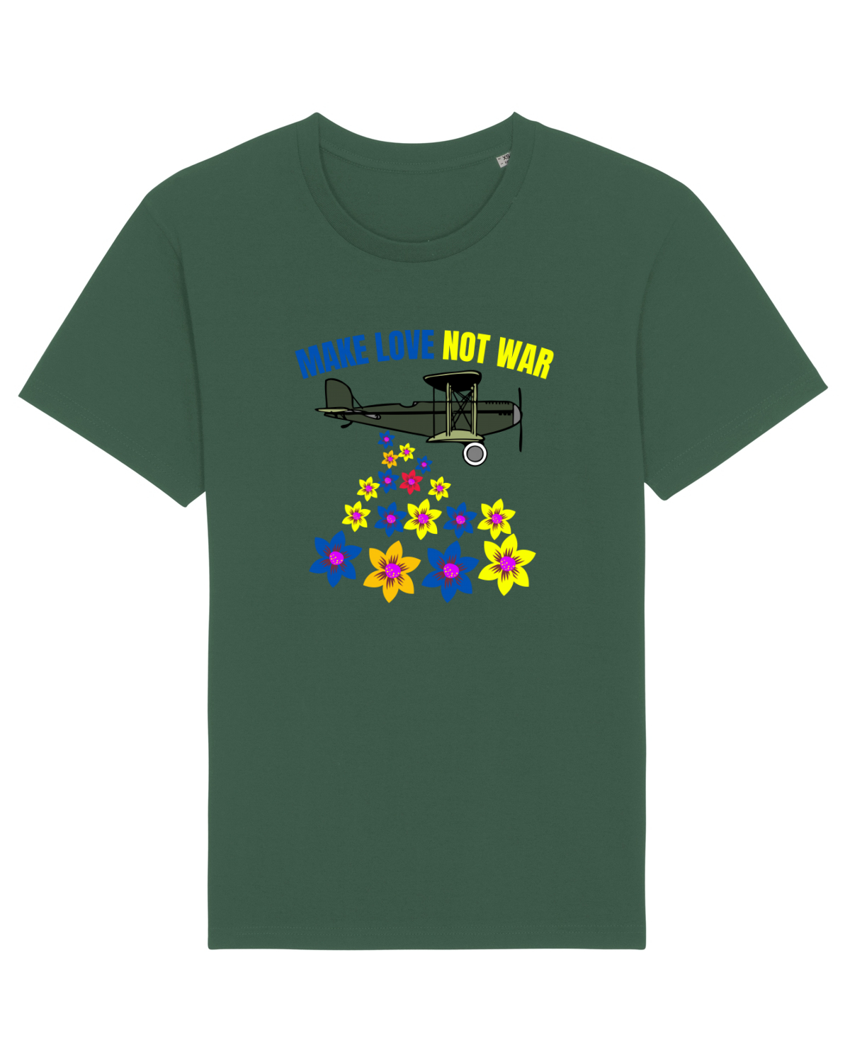 Tricou mânecă scurtă Unisex Rocker Bottle Green