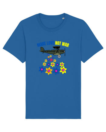 Make Love Not War Royal Blue