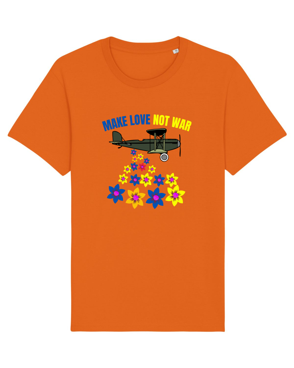 Tricou mânecă scurtă Unisex Rocker Bright Orange