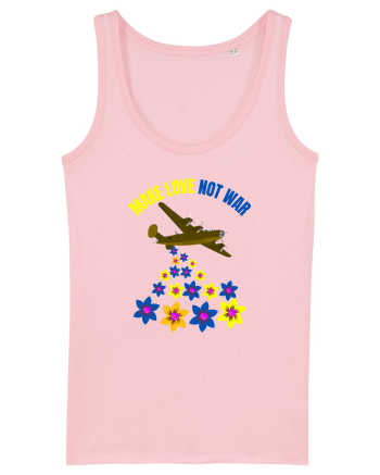 Make Love Not War Cotton Pink