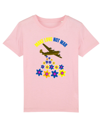 Make Love Not War Cotton Pink