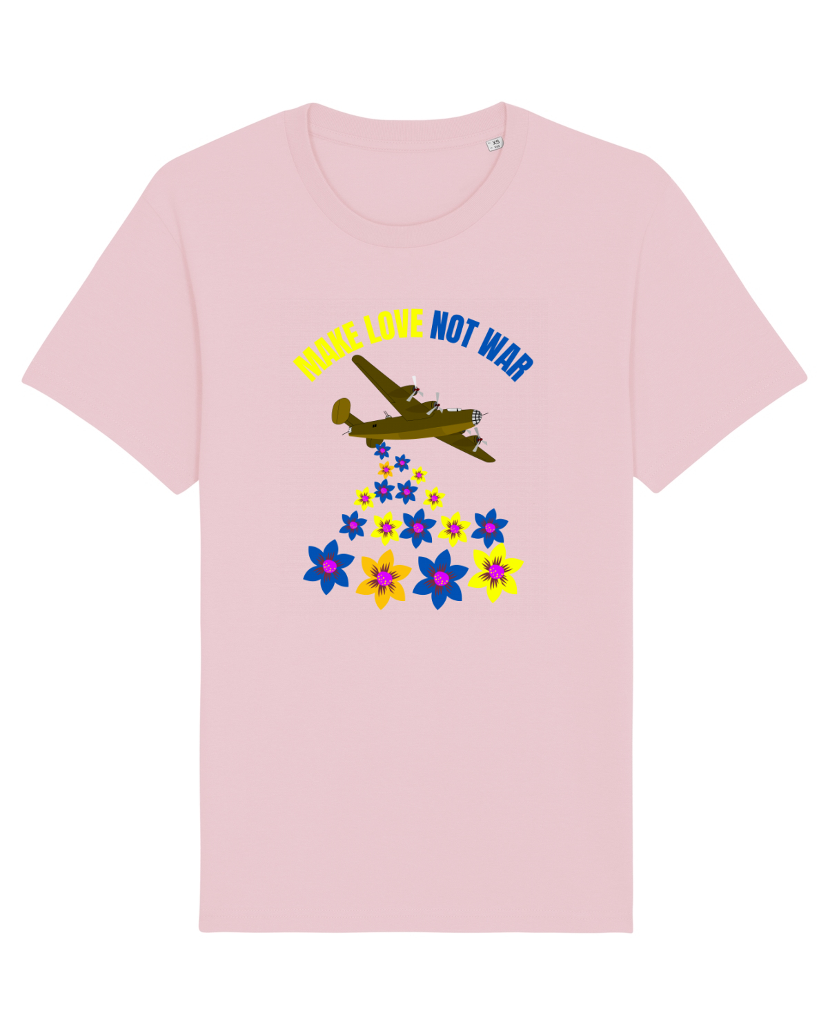 Tricou mânecă scurtă Unisex Rocker Cotton Pink