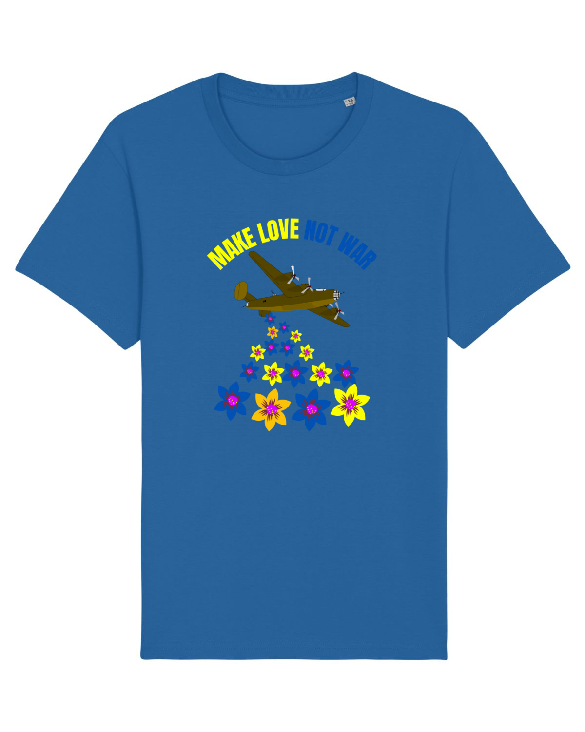 Tricou mânecă scurtă Unisex Rocker Royal Blue