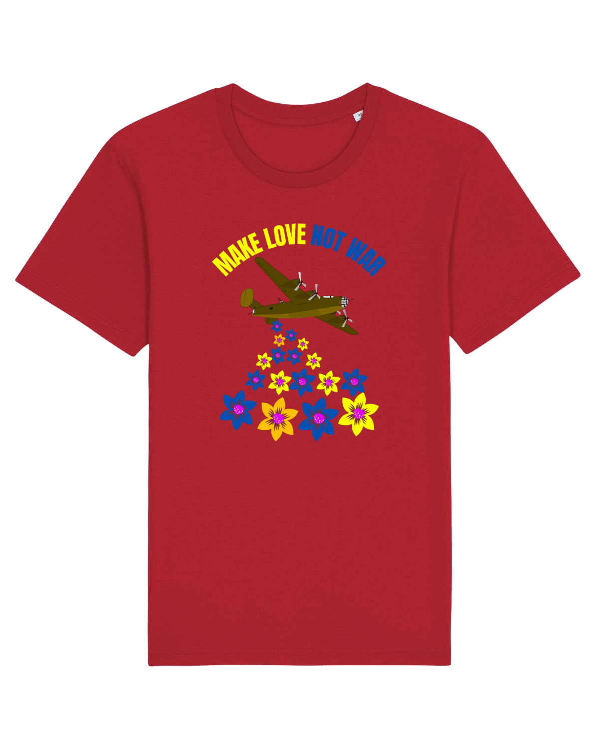Tricou mânecă scurtă Unisex Rocker Red