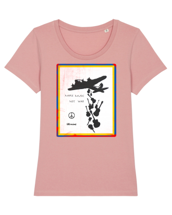 Make music not war Canyon Pink