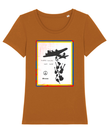 Make music not war Roasted Orange