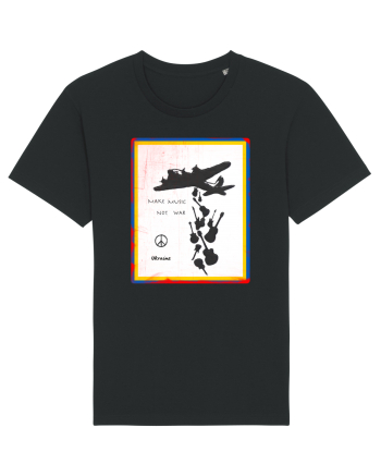 Make music not war Black