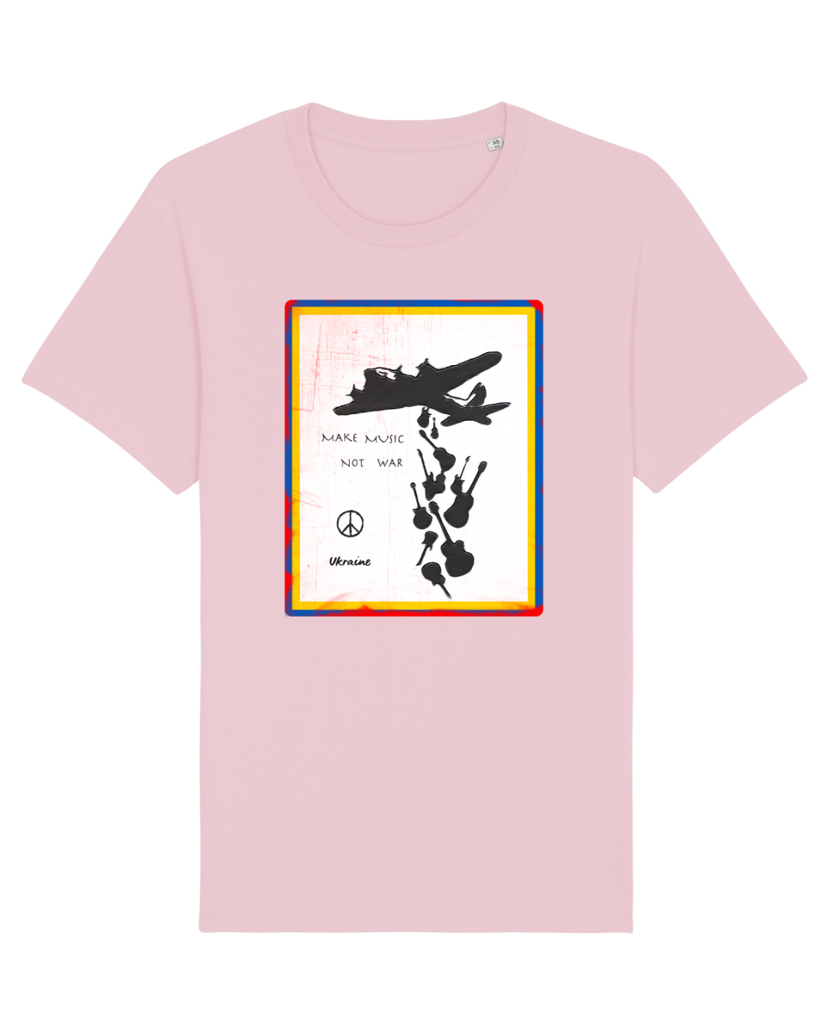 Tricou mânecă scurtă Unisex Rocker Cotton Pink