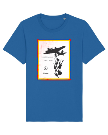 Make music not war Royal Blue