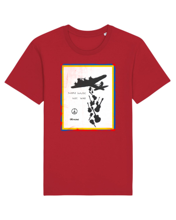 Make music not war Red