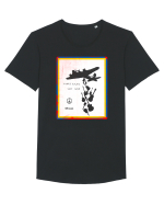 Make music not war Tricou mânecă scurtă guler larg Bărbat Skater