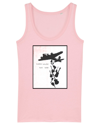 Make music not war Cotton Pink
