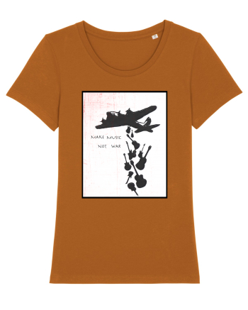 Make music not war Roasted Orange