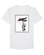 Make music not war Tricou mânecă scurtă guler larg Bărbat Skater