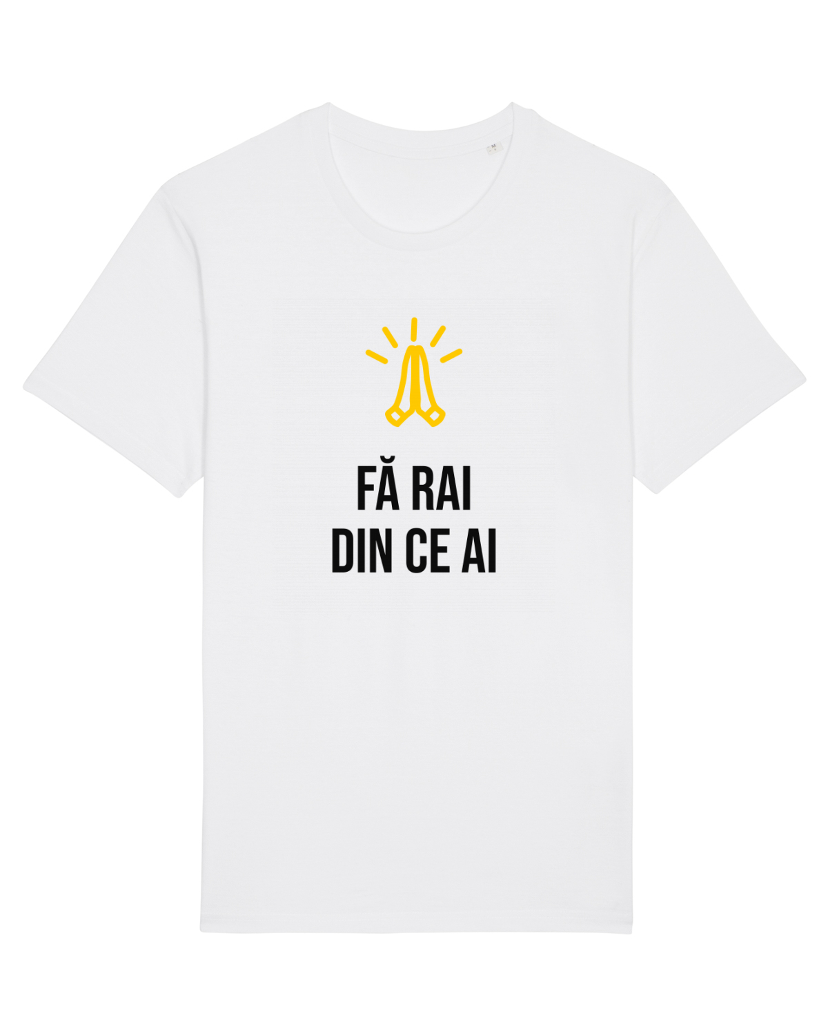Tricou mânecă scurtă Unisex Rocker White