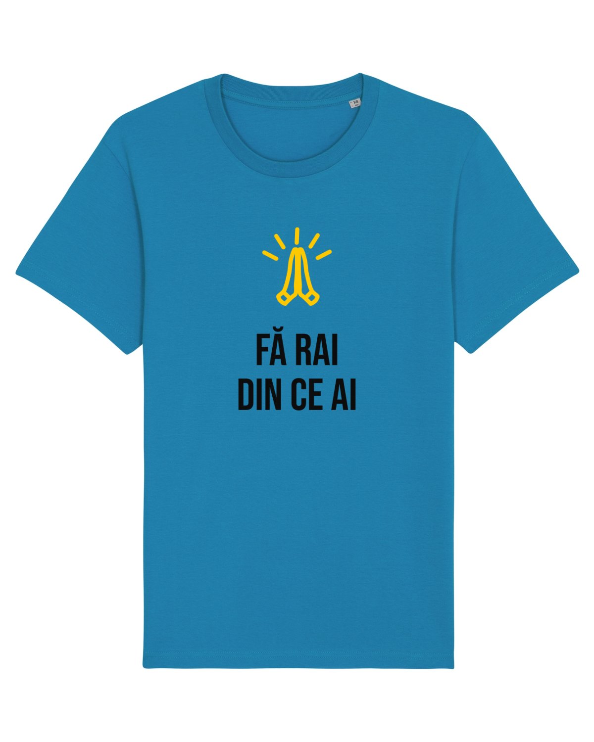 Tricou mânecă scurtă Unisex Rocker Azur