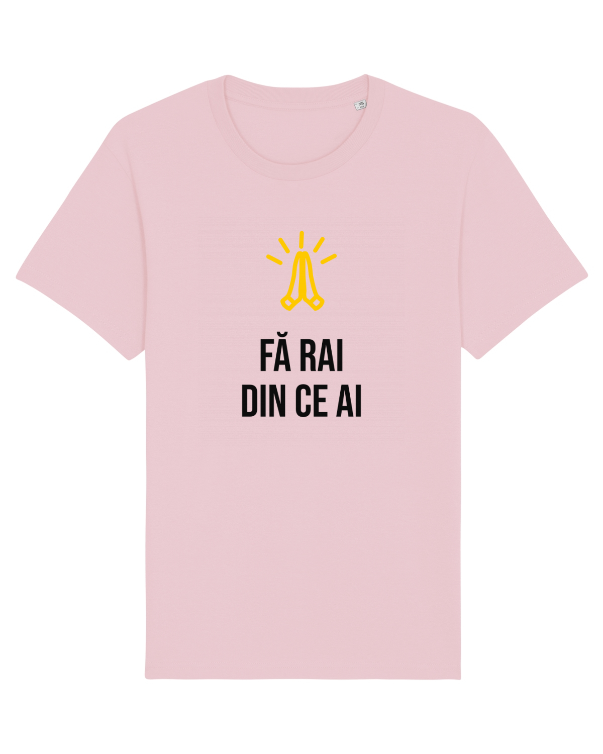 Tricou mânecă scurtă Unisex Rocker Cotton Pink
