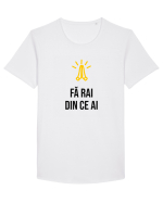 Fă rai din ce ai Tricou mânecă scurtă guler larg Bărbat Skater