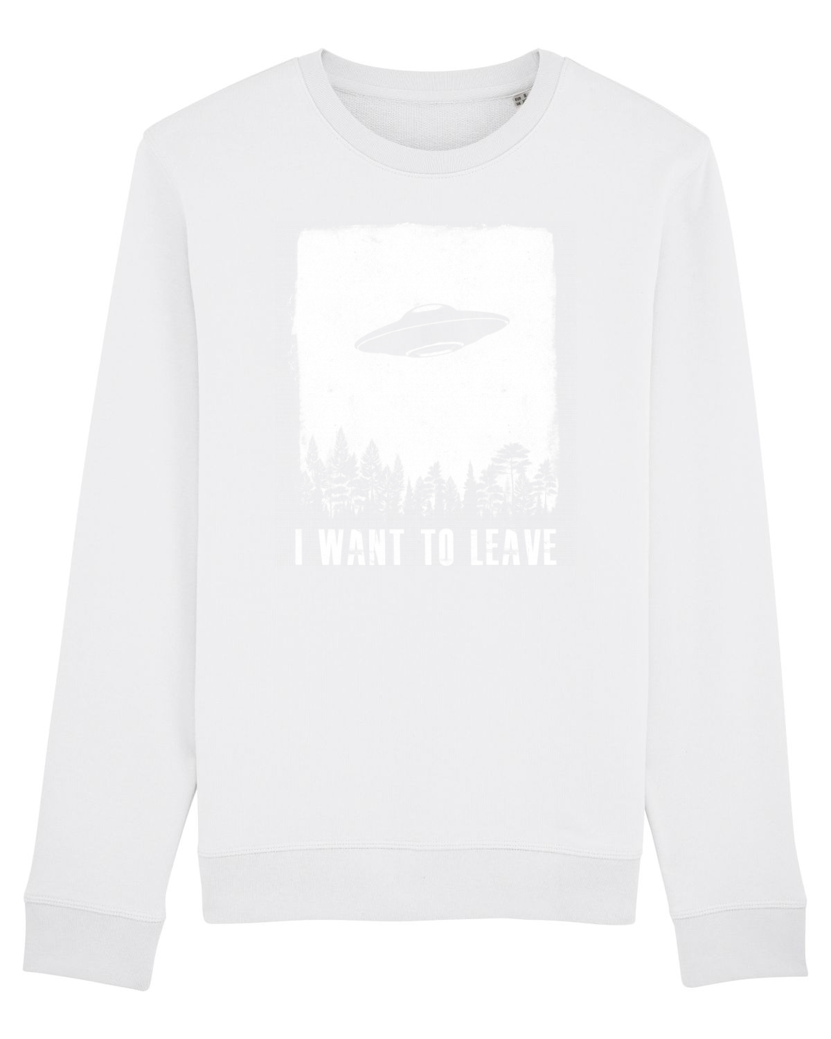 Bluză mânecă lungă Unisex Rise White