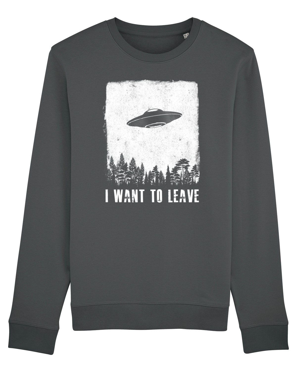 Bluză mânecă lungă Unisex Rise Anthracite