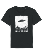 I want to leave Tricou mânecă scurtă Unisex Rocker