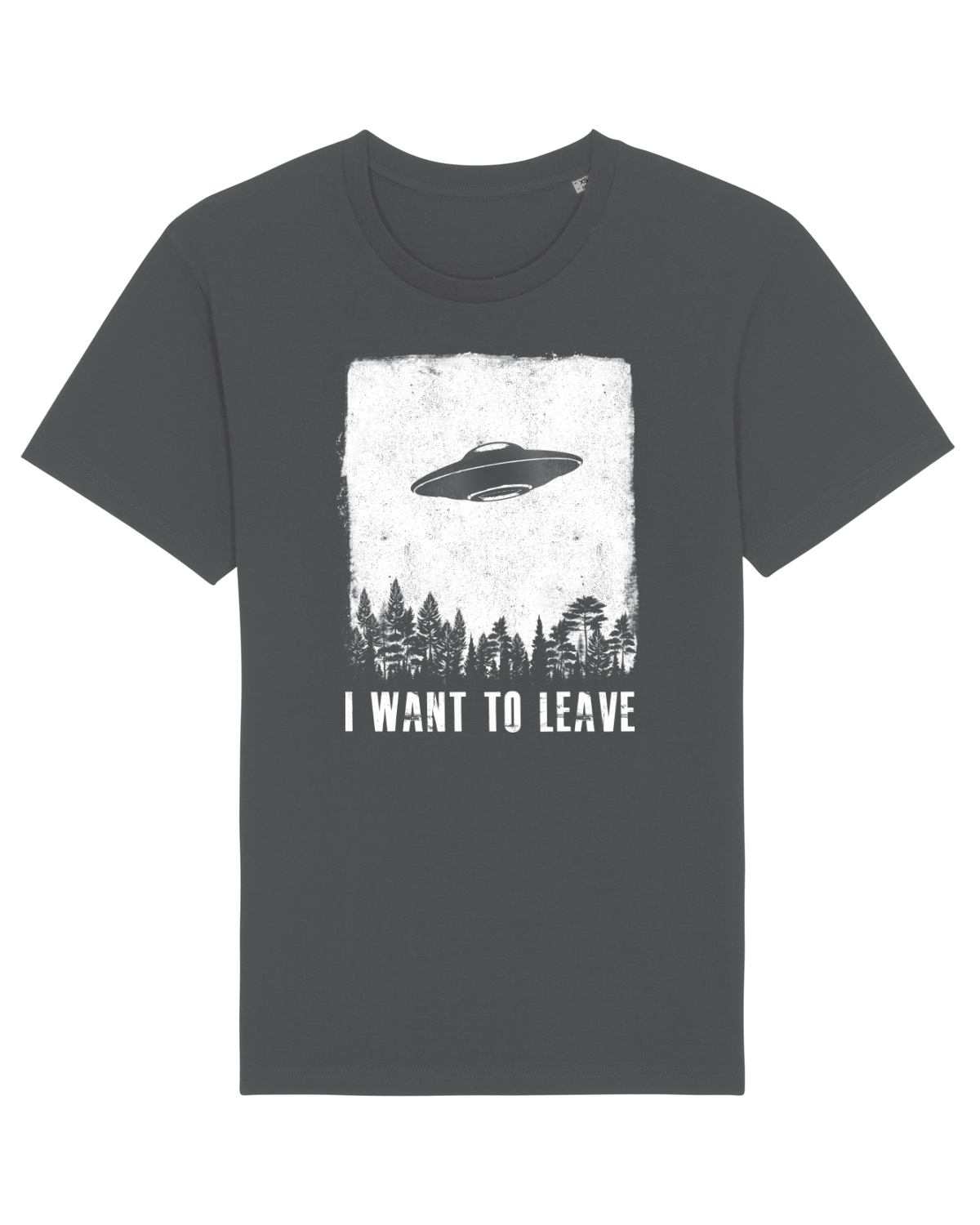 Tricou mânecă scurtă Unisex Rocker Anthracite