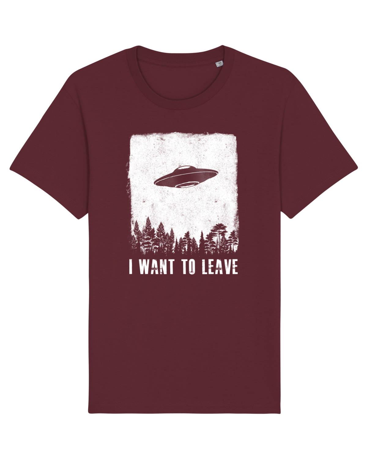 Tricou mânecă scurtă Unisex Rocker Burgundy
