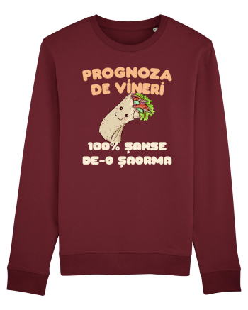 Prognoza de vineri: 100% șanse de-o șaorma Burgundy