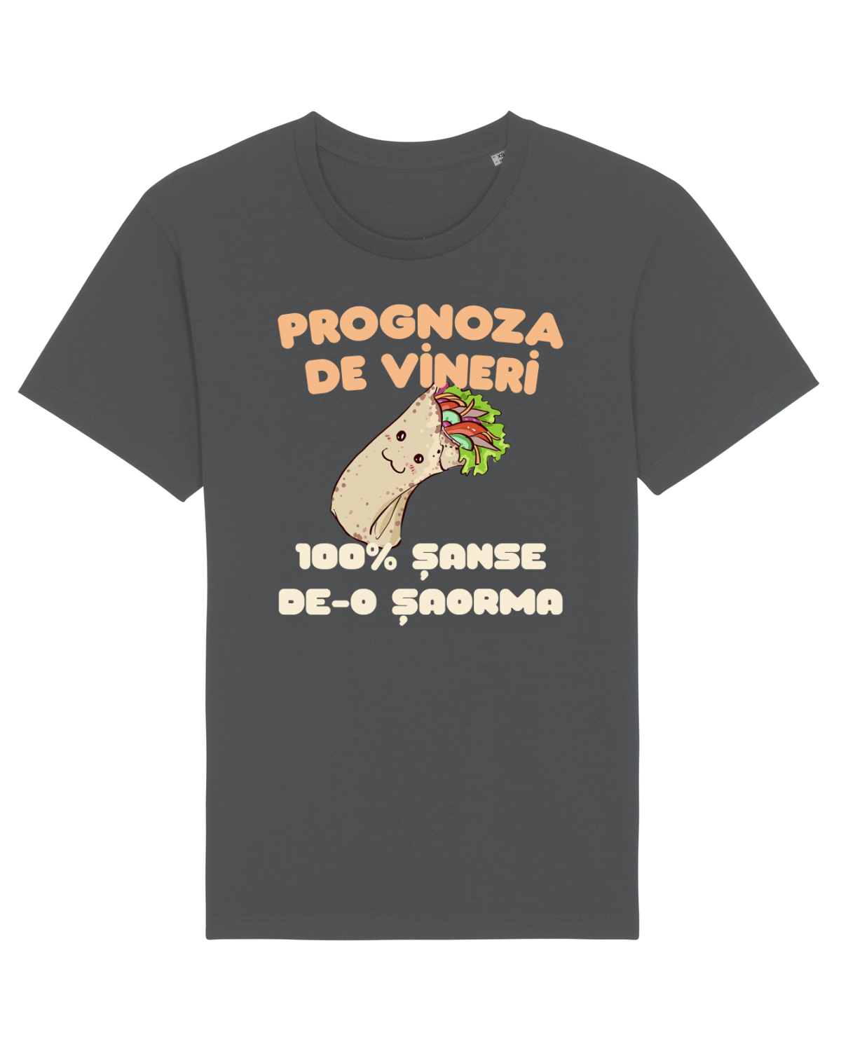 Tricou mânecă scurtă Unisex Rocker Anthracite
