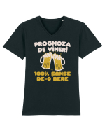 Prognoza de vineri: 100% șanse de-o bere Tricou mânecă scurtă guler V Bărbat Presenter